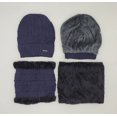 thumbnail image 2 of GRNSHTS Winter Warm Knitted Beanie and Warm Scarf Set for Women, Soft Fleece Lining and Stylish Knit Scarf and Beanie Set (Navy), 2 of 12