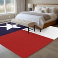 thumbnail image 4 of Texas Star Flag Large Area Rugs 6x9 ft Star and White Red Stripe Washable Rug Non Slip Indoor Carpet Absorbent Floor Mat for Living Room Bedroom Dining Room, 4 of 9