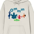 thumbnail image 2 of Sesame Street Characters Meditating Long Sleeve Sand Adult Hooded Sweatshirt, 2 of 3