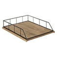 thumbnail image 4 of Kate and Laurel Benbrook Stacked Metal and Wood Letter Trays, Rustic Wood and Black, 4 of 7