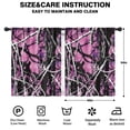 thumbnail image 2 of Blackout Kids Curtains,Purple Camo Tree Branch Pattern Childrens Insulated Curtains Set Of 2,Bedroom Essentials,Toddler Room Decor 42"x54", 2 of 5