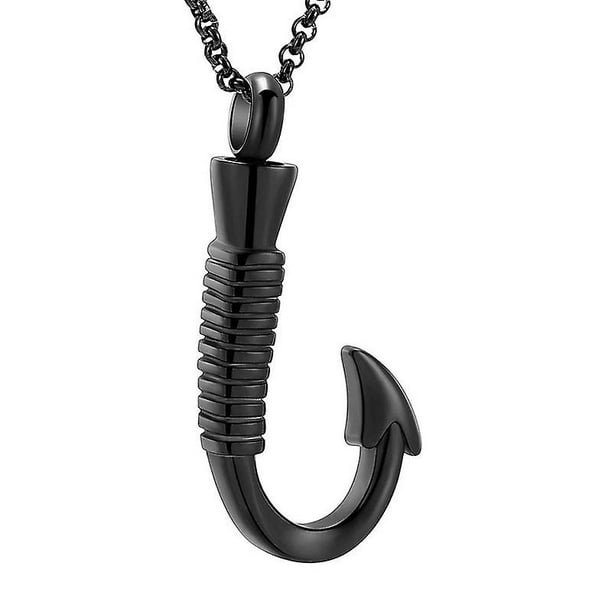 Fish Hook Urn Necklace For Ashes Fishhook Memorial Necklace Stainless Steel Cremation Jewelry Walmart