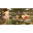 thumbnail image 3 of Waterhouse, John William 24x14 Black Modern Framed Museum Art Print Titled - Echo and Narcissus, 3 of 5