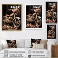thumbnail image 4 of Designart "Floral Adventure On The Rustic Bike" Motorcycle Wall Art Prints, 4 of 7