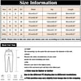 thumbnail image 3 of Women's Casual Pants Plus Size Pants For Women Linen High Elastic Waist Drawstring Ankle Pants Business Casual Pull On Pants With Pockets,Red Women's Casual Pants XXL, 3 of 5
