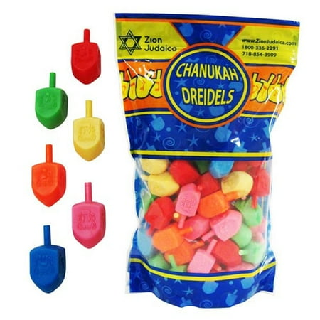 Zion Judaica Multicolor Dreidels 100 Pack