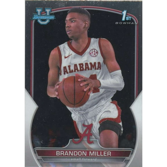 NBA 2022 Bowman Chrome University Brandon Miller #80 (Rookie, 1st Bowman)