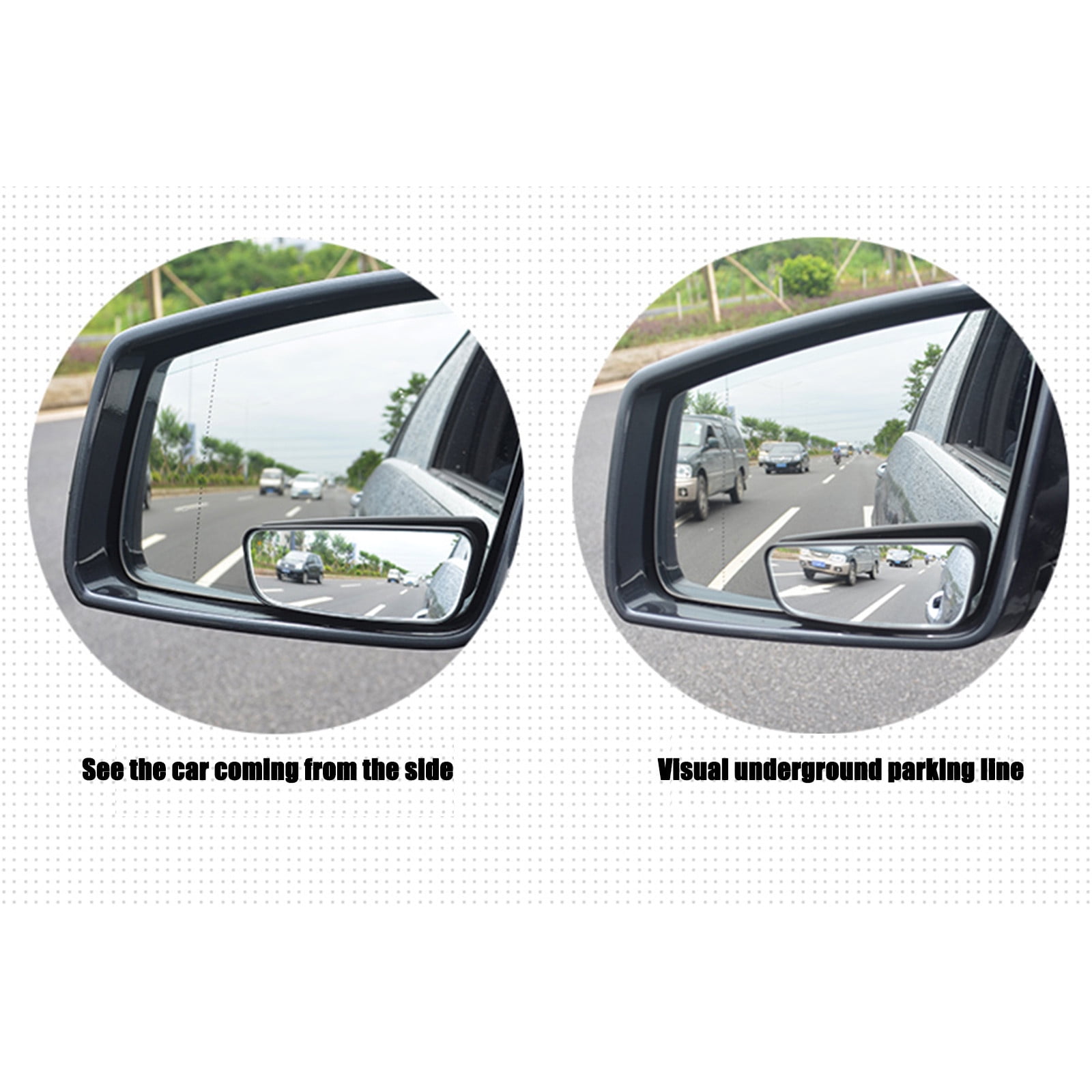 R Blind Spot Mirror, Small Round Mirror Auxiliary Rear View Mirror Wide Angle Side Mirror For Rs Truck SUV Jeep Wrangler | SHEIN - View #6