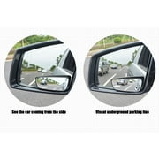 360° HD Glass Rotatable Mirror Blind Spot Rearview Frameless Wide Angle Flexible Shape IP67 Waterproof Pressure Sensitive Adhesive Pair Auto SUV Indoor Outdoor Clear View Safety