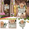 thumbnail image 2 of Under 10 Hangs Welcome Sign Wood Flower Spring Door Sign Wedding Door Sign Welcome Wall Sign, 2 of 9