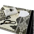 thumbnail image 3 of Alfombra de oración ESERRA Muslim con 99 cuentas y tapa incluida, color negro, 3 of 8