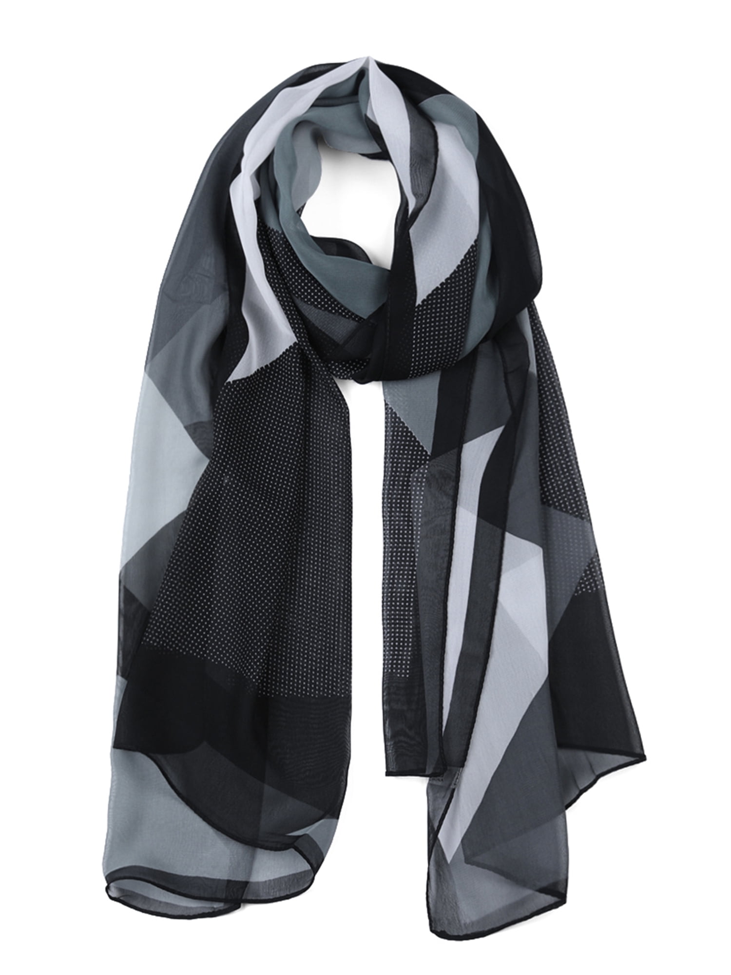 black chiffon shawl