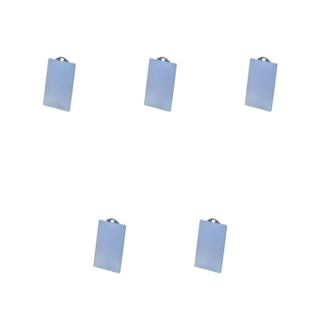 crativent Slim PVC Transparent IC Card Bus Card Credit Card Bus Card Credit Card Cover Case Holder Without Rope 2 5Set