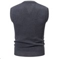 thumbnail image 3 of Men's Argyle Sweater Vest - V Neck Sleeveless Casual Slim Fit Pullover Knitwear Waistcoat, 3 of 3