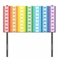 thumbnail image 3 of Geometric Headboard, Striped Rainbow Pattern with Buttferflies Mixed Harmony Geometric Pastel Print, Upholstered Decorative Metal Bed Headboard with Memory Foam, Twin Size, Multicolor, by Ambesonne, 3 of 4