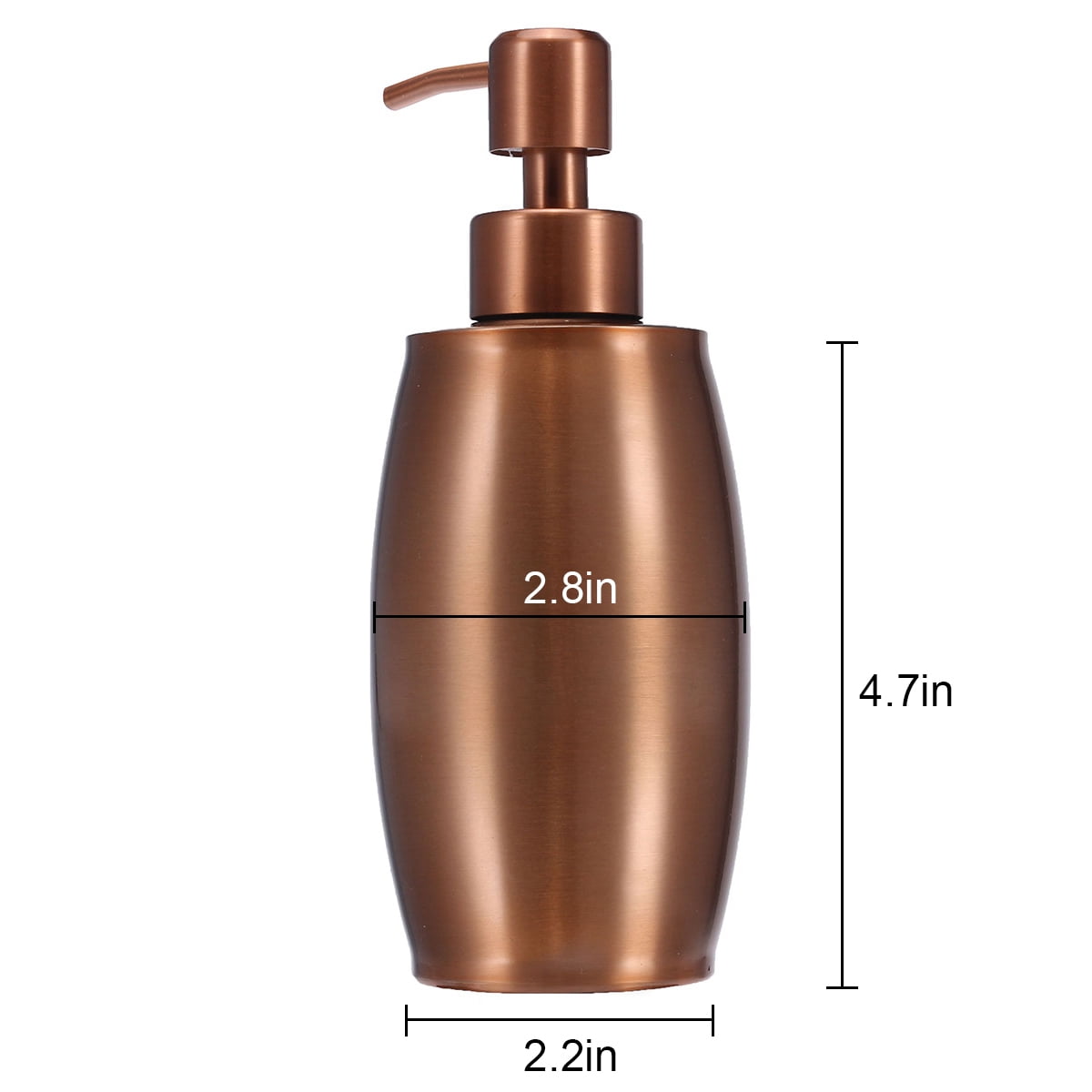 Stainless Steel Soap Dispenser, Sink Rust Proof Soap Dispenser Kitchen Bathroom Countertop Liquid Bottle Hand Dish Lotion Shampoo Pump