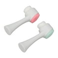 thumbnail image 6 of Neyseki 2Pcs Face Wash Brush Double Sided Deep Dirt Oil Cleansing Face Massage Face Scrub Brush for Face Washing Massage, 6 of 8