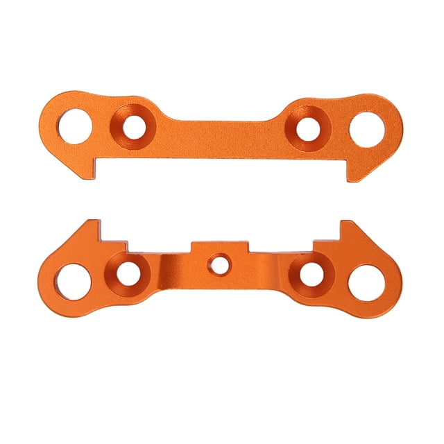 Placa de bloque fijo de brazo inferior delantero de Metal, placas de conexión naranja para coche ZD Racing 1/7 DBX07 EX 07 RC, 2 uds.