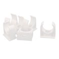 thumbnail image 1 of Unique Bargains 6 Pcs 23mm Diameter PVC Water Tube Pipe Clamps Clips Connectors White, 1 of 5