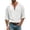 Mens Shirts White, variant on Mens Beach Shirts Linen 3/4 Sleeve Notch V-Neck Lightweight Breathable Summer Hawaiian Tops Fathers Gift