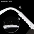 thumbnail image 4 of Gafas de seguridad HANCHS ajustables de visión amplia, paquete de 5, azules, 4 of 9