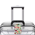 thumbnail image 5 of Disketp 1 Luggage Tag For Suitcase,Vegetables Leather Baggage Tag With Stainless Steel Loop Privacy Cover For Women Men Girls, 5 of 5