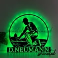 thumbnail image 3 of Shinelab Roofer Metal Sign LED Wall Art, Custom Name Construction Wall Decor Home Office 9193, 3 of 3