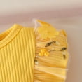 thumbnail image 5 of Ulitacool 9-12 Months Girls Summer Dress Toddler Sleeveless Holiday Party Mesh Dress Dance Party Princess Dresses Fashion Girl Clothes Yellow, 5 of 5