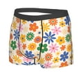 thumbnail image 5 of Goofa Groovy Daisy Flowers Printed Men's Boxer Briefs Underwear, Moisture-Wicking Underwear, Trunk,Soft and Breathable Cotton Underwear-X-Large, 5 of 9