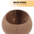 thumbnail image 2 of Miangastore Natural Coconut Shell Bowl Brown For Adults Home Use 1Pcs 4.3X4.3X3In, 2 of 8
