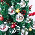 thumbnail image 4 of KOMI 10-Pack 3.14" Clear Plastic Fillable Shatterproof Christmas Tree Ball Ornaments for Holiday Decor, 4 of 6