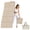 Milkcoffee Black, variant on BAIMA Large Yoga Mat Thick Extra Wide and Long , Foldable Portable Travel Square Mats(Green+Black)