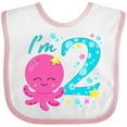 thumbnail image 3 of Inktastic I'm Two- cute octopus birthday Boys or Girls Baby Bib, 3 of 4
