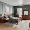 thumbnail image 2 of Furniture of America Arabella Wood 4-Piece Queen Bedroom Set in Cherry, 2 of 20