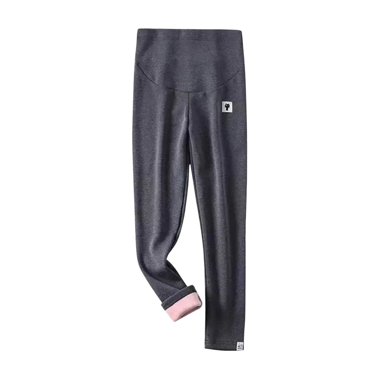 Taqqpue Women's Maternity Fleece Lined Leggings Over the