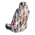 thumbnail image 2 of Wukai Colourful Horses Full Set Car Seat Covers with Soft Padding Universal Auto Front Seats Protector and Cushion Mat, 2 of 5