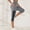 Gray, variant on Summer Saving Athletic Pants for Women Solid Color Taper High Waist Seamless Tummy Control Stretchable Yoga Leggings with Pocket Elastic Butt Lifting Stylish Women'S Clothing Navy S