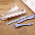 thumbnail image 6 of Cheers.US Portable Utensils Set with Case, Reusable Stainless Steel Cutlery Set, Healthy & Eco-Friendly 3pcs Spoon,Knife Cutlery Ideal for Travel Camping Office,Dishwasher Safe, 6 of 7