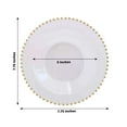 Efavormart 10 Pack Clear Plastic Soup Bowls with Gold Beaded Rim, Round ...
