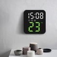 thumbnail image 2 of EastVita LED Electronic Digital Alarm Clock with Temperature Time Date Display 2 Levels Adjustable Brightness Bedside Clock for Home Decor, 2 of 8
