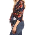 thumbnail image 3 of Sakkas Oria Women's Soft Lightweight Colorful Printed Shawl Scarf Wrap Stole - Floral 2 - One Size Regular, 3 of 7