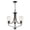 Oil Rubbed Bronze, variant on Thomas Lighting - 3 Light Chandelier-Brushed Nickel Finish    -Traditional