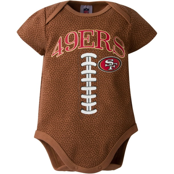 Gerber NFL Baby Boys' Short Sleeve Jersey Bodysuit, 49ers, 18 Months