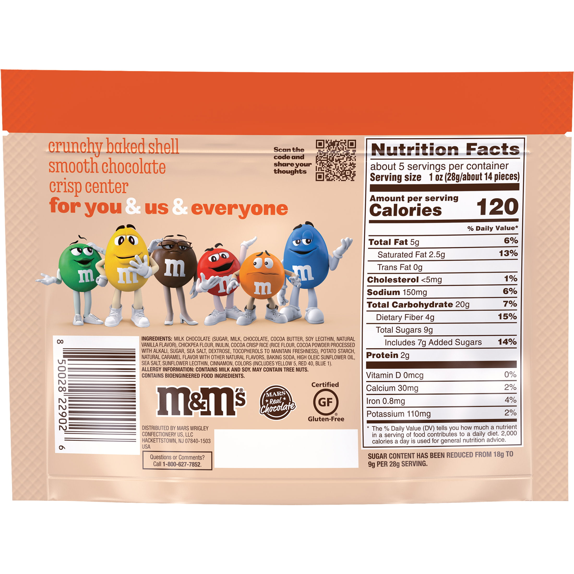 M&M's Salted Caramel Pouches Limited Edition Flavour 176 g (6.2  oz)
