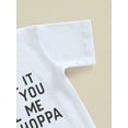 thumbnail image 6 of Bagilaanoe 2pcs Toddler Baby Boy Short Pants Set Short Sleeve Letter Print T Shirt Tops + Shorts 6M 12M 18M 24M 3T Kids Casual Summer Outfits, 6 of 8