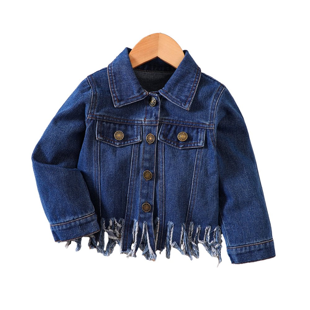 Girl jeans jacket top online