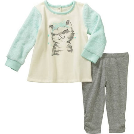 Healthtex Newborn Baby Girl Kitten Fleec