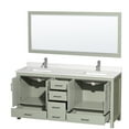 thumbnail image 5 of Wyndham Collection Wcs141472d-Qtz-Unsm70 Sheffield 72" Free Standing Double Basin Vanity, 5 of 7