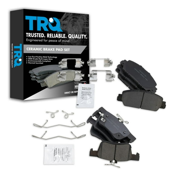 TRQ Ceramic Brake Pads Fits 2018-2021 Honda Accord 2016-2021 HR-V BFA20245