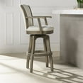thumbnail image 5 of Jennifer Taylor Home Williams 31" Swivel Bar Stool with Armrests White Linen, 5 of 13